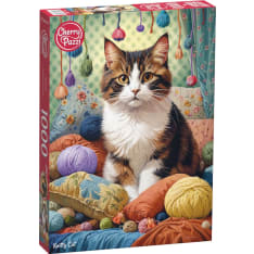 CherryPazzi Knitty Cat 1000p jigsaw puzzle