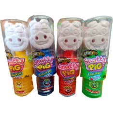 Johny Bee Snotty Pig 40 g Lollipop with Gel