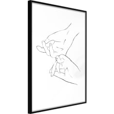 Artgeist Joined Hands (White) juliste