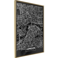 Poster - City Map: London (Dark)