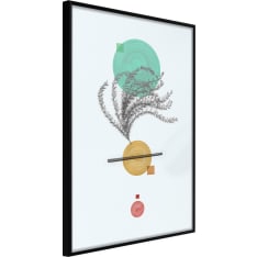 Poster - Geometric Installation with a Plant