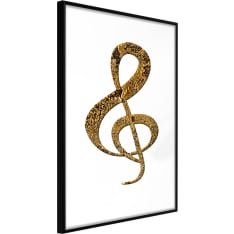 Artgeist Golden Treble Clef juliste