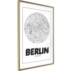 Artgeist City Map: Berlin (Round) juliste