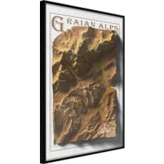 Artgeist Raised Relief Map: Graian Alps juliste