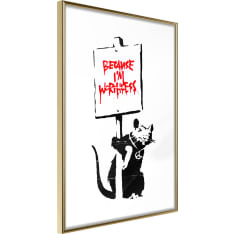 Artgeist Banksy: Because I’M Worthless juliste