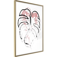 Poster - Black Leaf Outline