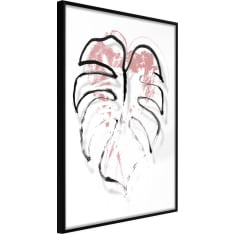 Artgeist Black Leaf Outline juliste