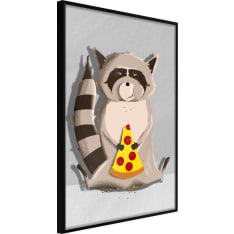 Artgeist Racoon Eating Pizza juliste