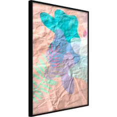 Poster - Colourful Camouflage (Peach)
