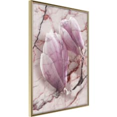 Artgeist Magnolia On Marble Background poster