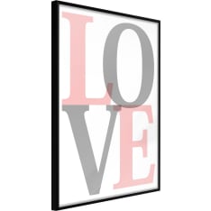 Artgeist Grey-Pink Love juliste