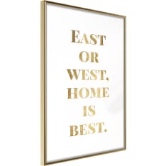 Poster - Home Is Best (Gold)