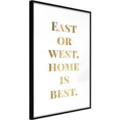 Artgeist Home Is Best (Gold) juliste