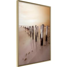Artgeist Breakwater In Sepia juliste