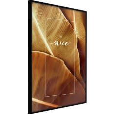 Artgeist Banana Leaves With a Message (Sepia) juliste