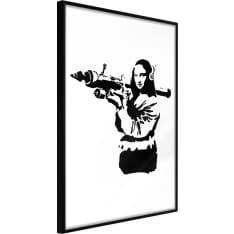 Artgeist Banksy: Mona Lisa with Bazooka II poster