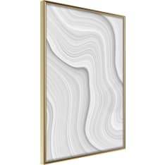 Artgeist Snow Contour Lines juliste