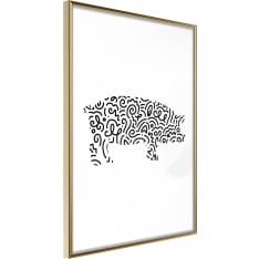 Artgeist Curly Pig juliste
