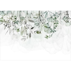 Artgeist Foggy Nature - Green itseliimautuva fototapetti