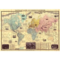 Artgeist Nouvelle Carte Universelle Du Monde fototapetti