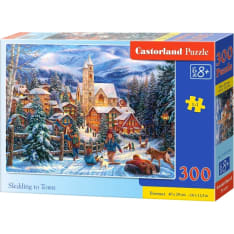 Castorland Sledding to Town 300p puzzle