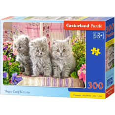Castorland Three Grey Kittens 300p jigsaw puzzle