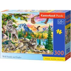 Castorland Wolf Family and Eagles 300p jigsaw puzzle
