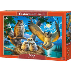 Castorland Owl Family 500p jigsaw puzzle