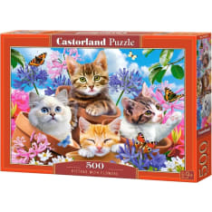 Castorland Kittens with Flowers 500p palapeli