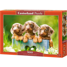 Castorland Cute Dachshunds 500p jigsaw puzzle