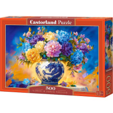 Castorland Flowers in Chinese Porcelain 500p jigsaw puzzle