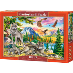 Castorland Wolf Family and Eagles 1000p jigsaw puzzle