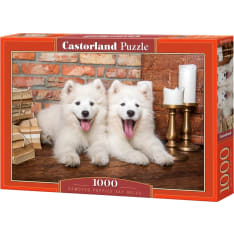 Castorland Samoyed Puppies Say Hello 1000p jigsaw puzzle