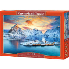 Castorland Sunrise on Sakrisøy, Lofoten, Norway 1000p jigsaw puzzle