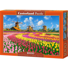 Castorland Dutch Windmills Among Tulips 1000p jigsaw puzzle