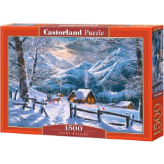 Castorland Snowy Morning 1500p jigsaw puzzle
