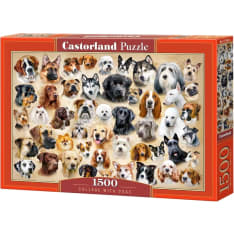 Castorland Collage with Dogs 1500p jigsaw puzzle
