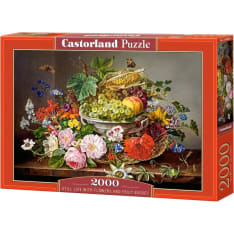 Castorland Still Life with Flowers and Fruit Basket 2000p puzzle