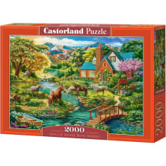 Castorland Idyllic House with Horses 2000p jigsaw puzzle