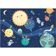 Artgeist Happy Planets fototapetti