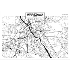 Artgeist Warsaw Map fototapetti