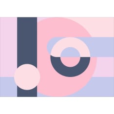 Artgeist Geometric Wreath (Violet) fototapetti