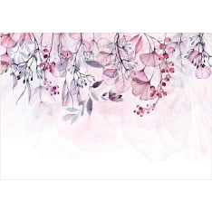 Artgeist Foggy Nature - Pink fototapetti