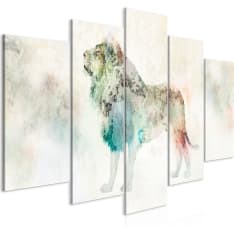 Artgeist Colourful King (5 Parts) Wide taulusetti