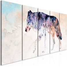 Artgeist Lonely Wolf (5 Parts) Narrow taulusetti