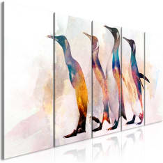 Artgeist Penguin Wandering (5 Parts) Narrow taulusetti