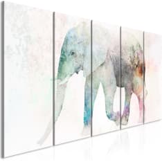 Artgeist Painted Elephant (5 Parts) Narrow taulusetti