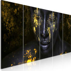 Artgeist Bathed in Gold (5 Parts) Narrow taulusetti