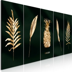Canvas Print - Exotic Elements (5 Parts) Wide