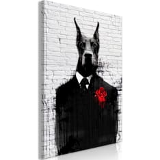 Artgeist Doberman in Suit (1 Part) Vertical taulu